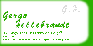 gergo hellebrandt business card